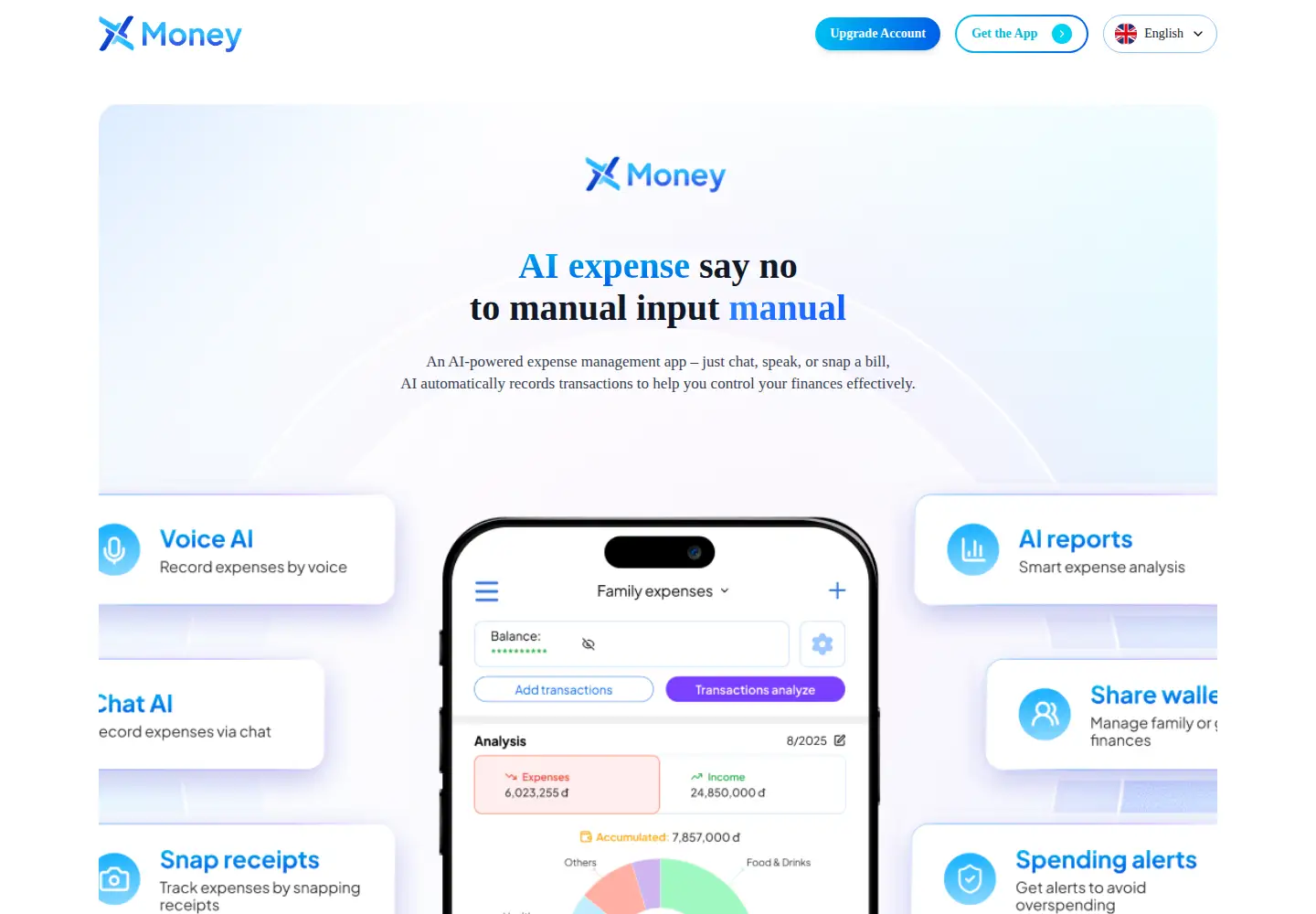 Captured homepage of x-money.app in the current scan