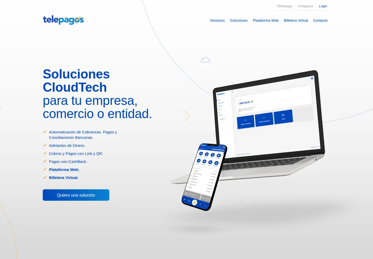 Screenshot of telepagos.com.ar