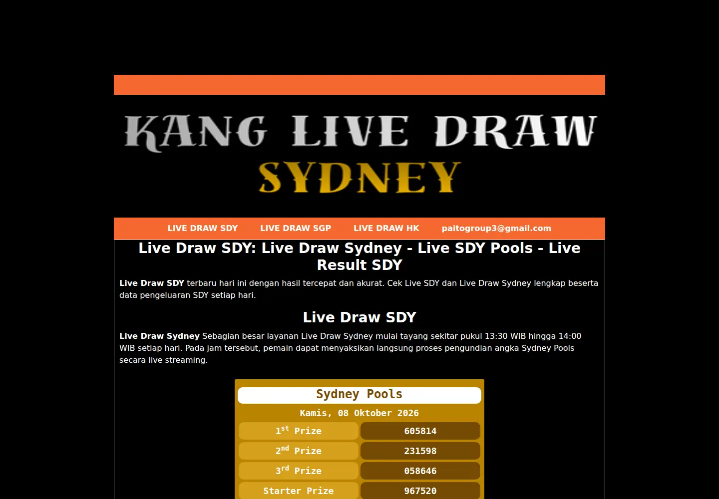Screenshot of resultsdy.asia