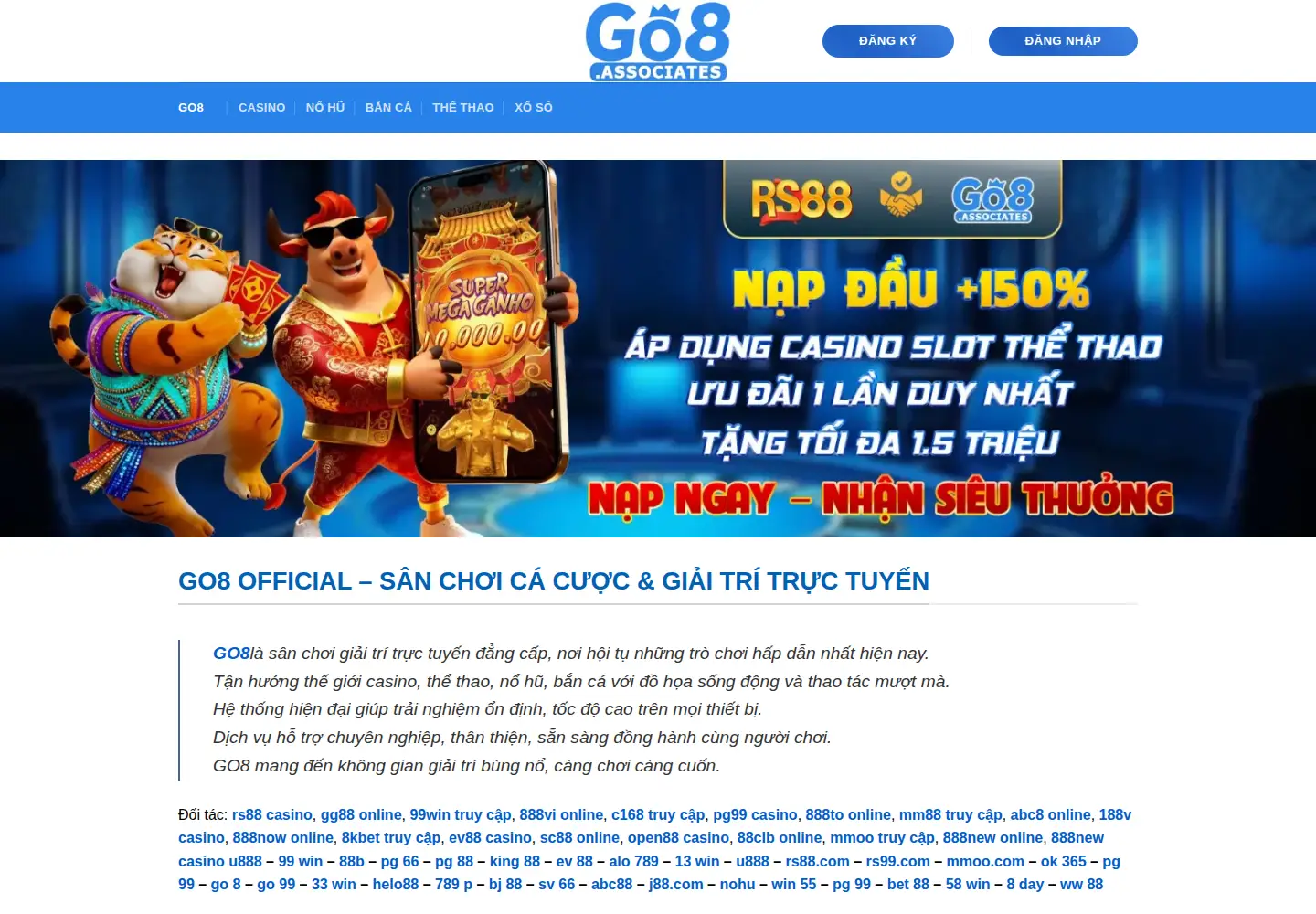 Screenshot of go8.associates