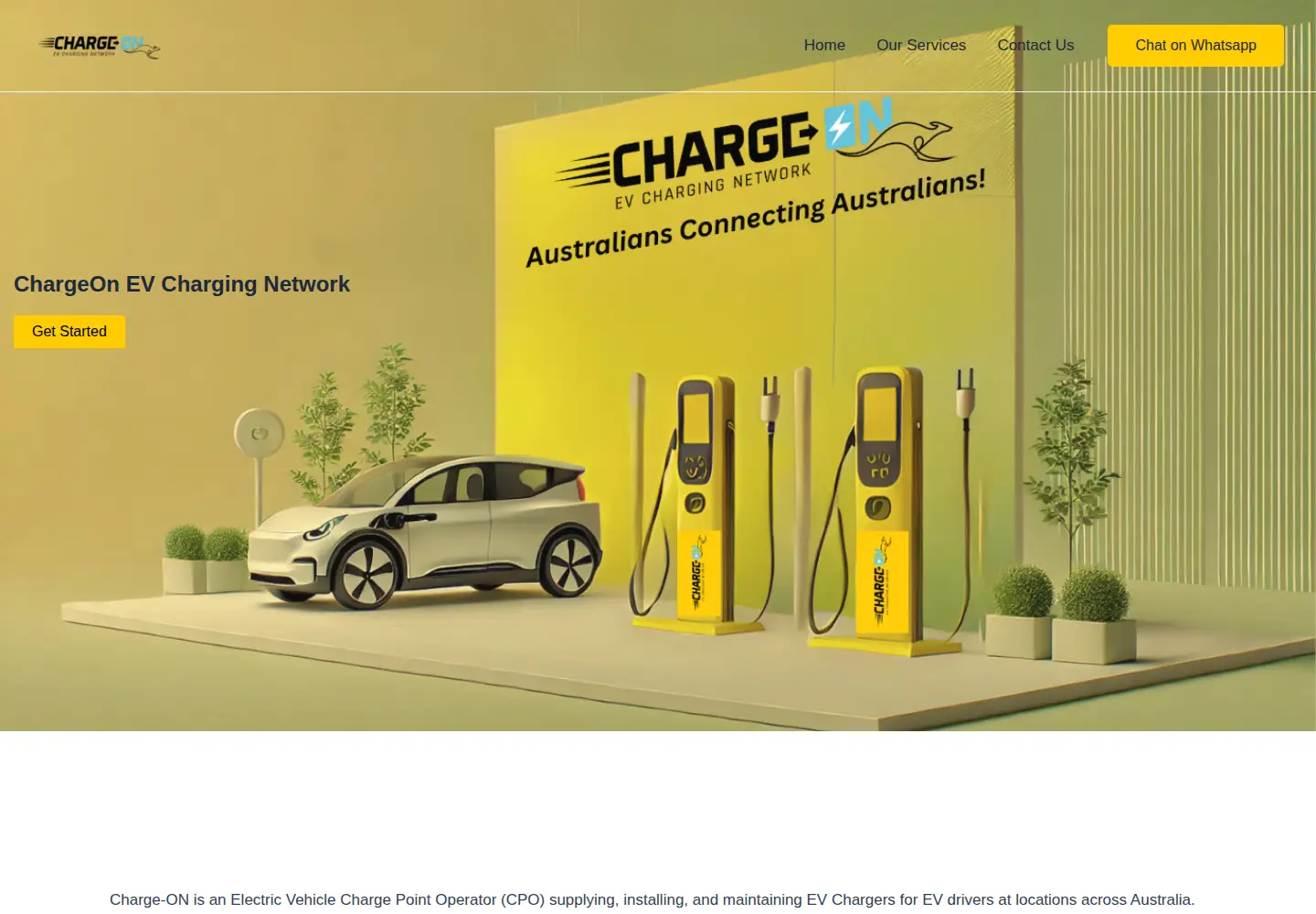 Screenshot of chargeonev.com.au