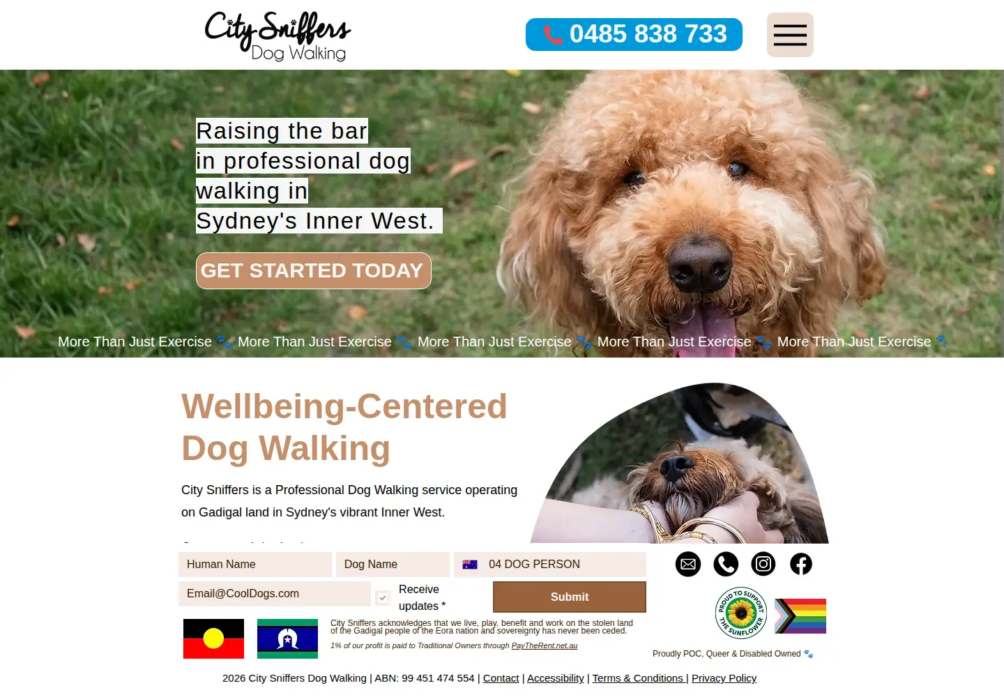 Captured homepage of citysniffers.com.au in the current scan