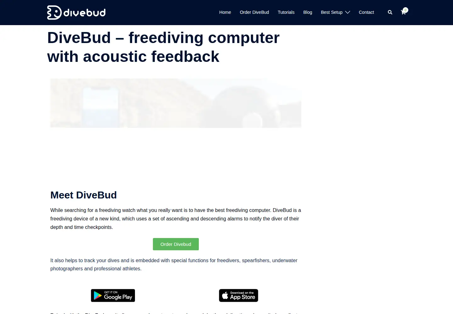 Screenshot of divebud.com.au