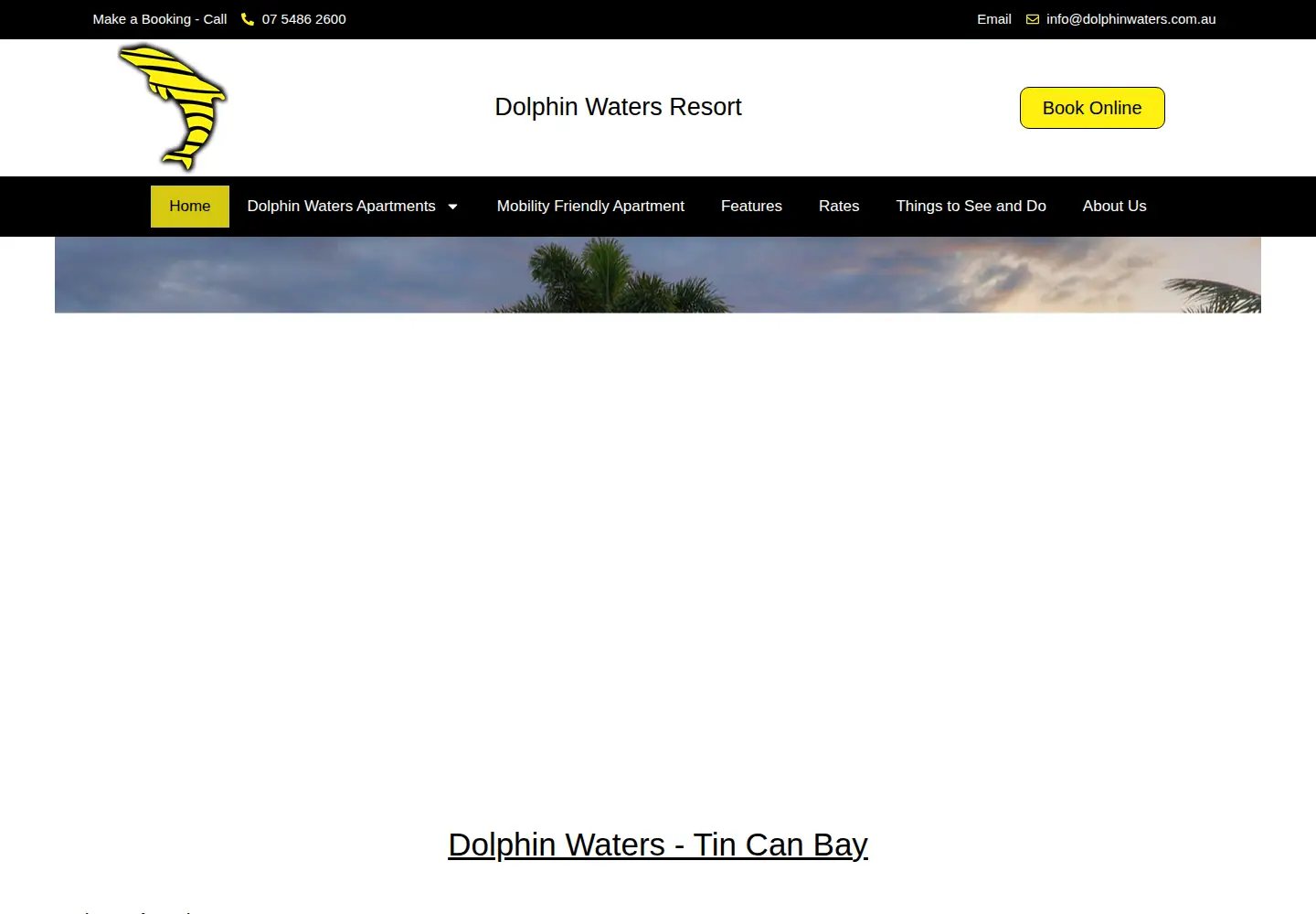 Screenshot of dolphinwaters.com.au
