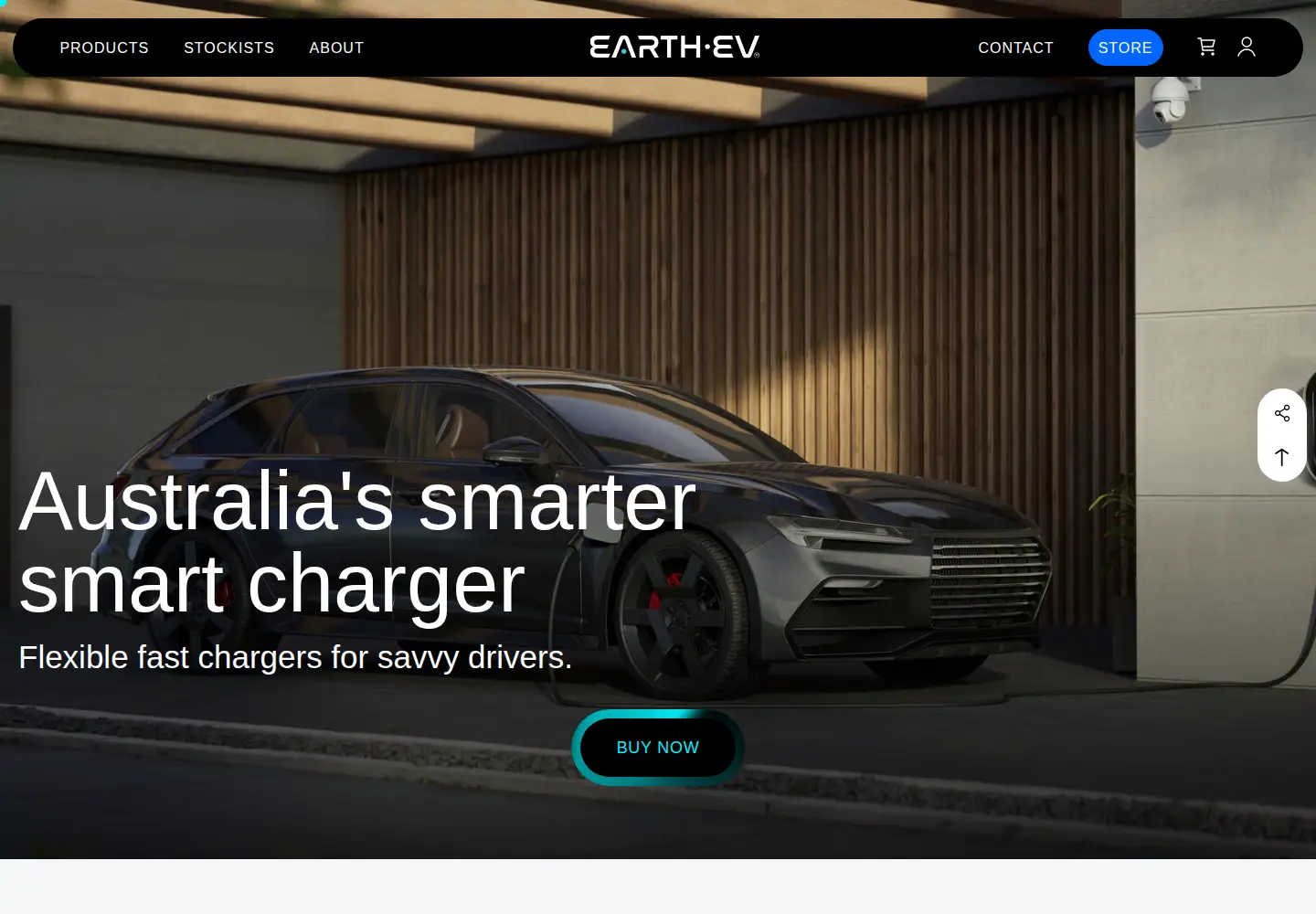 Captured homepage of earthev.com.au in the current scan