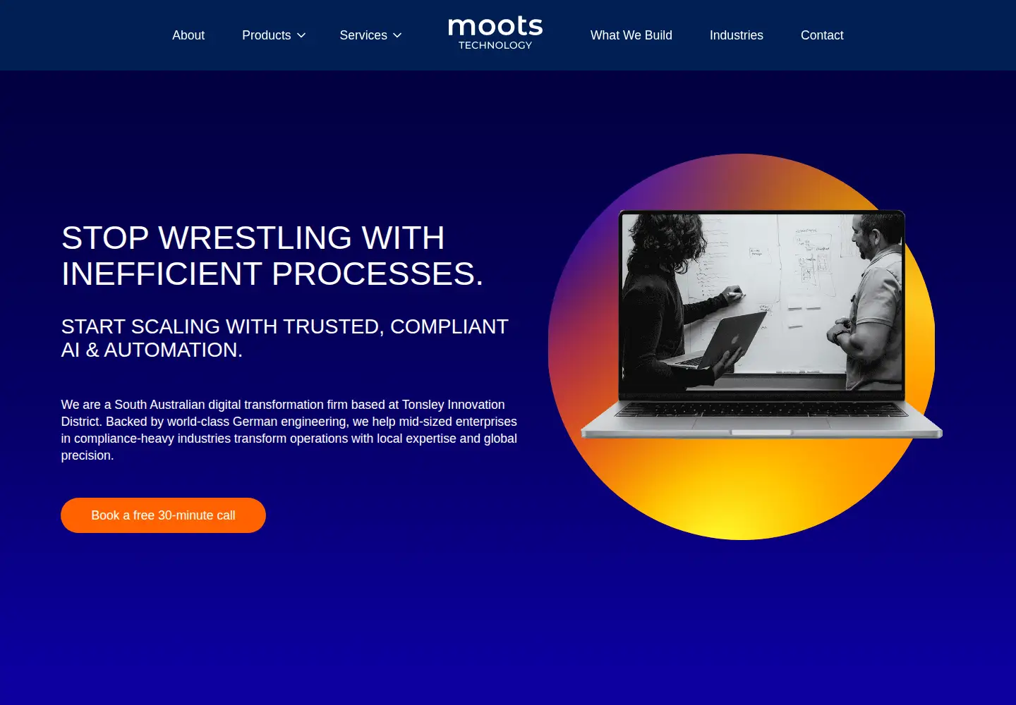Screenshot of mootstech.com.au