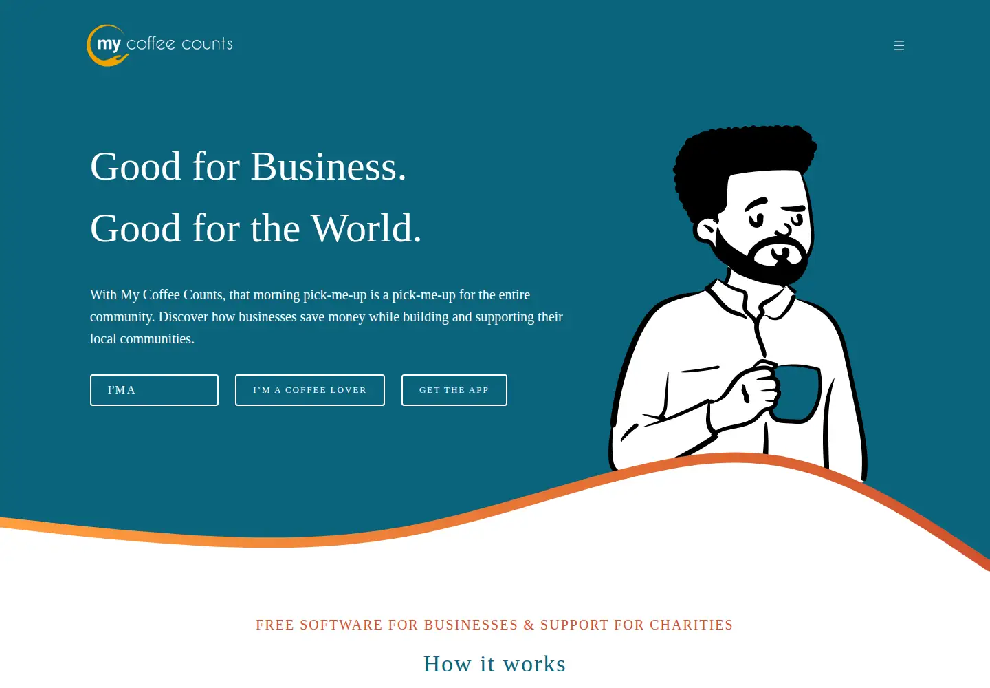 Screenshot of mycoffeecounts.com.au