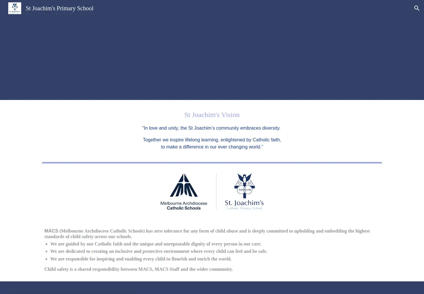 Screenshot of sjcarrumdowns.catholic.edu.au