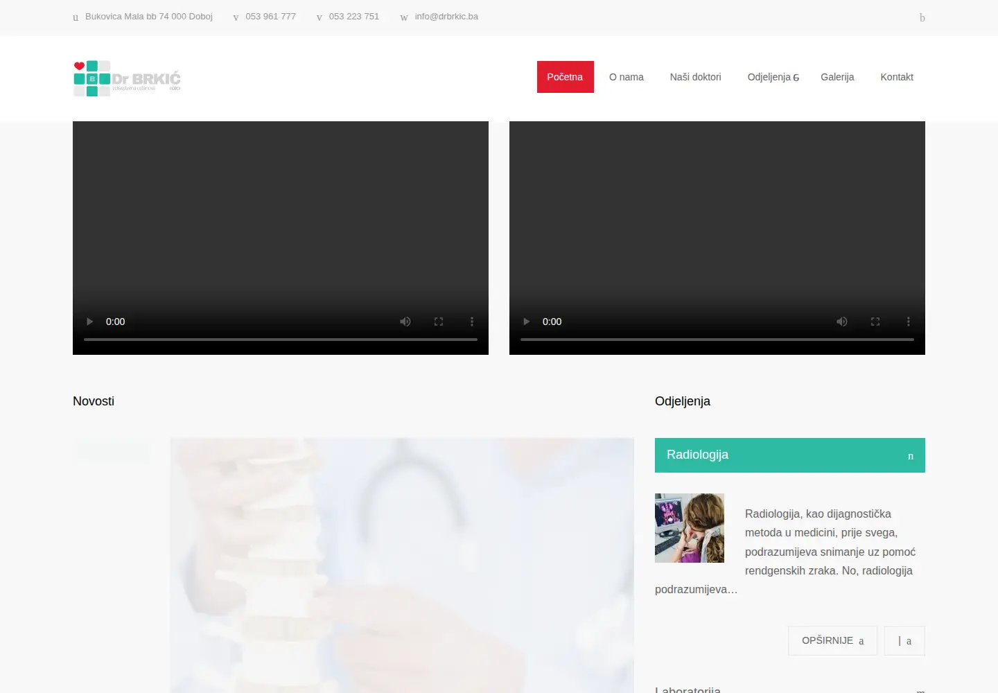 Screenshot of drbrkic.ba