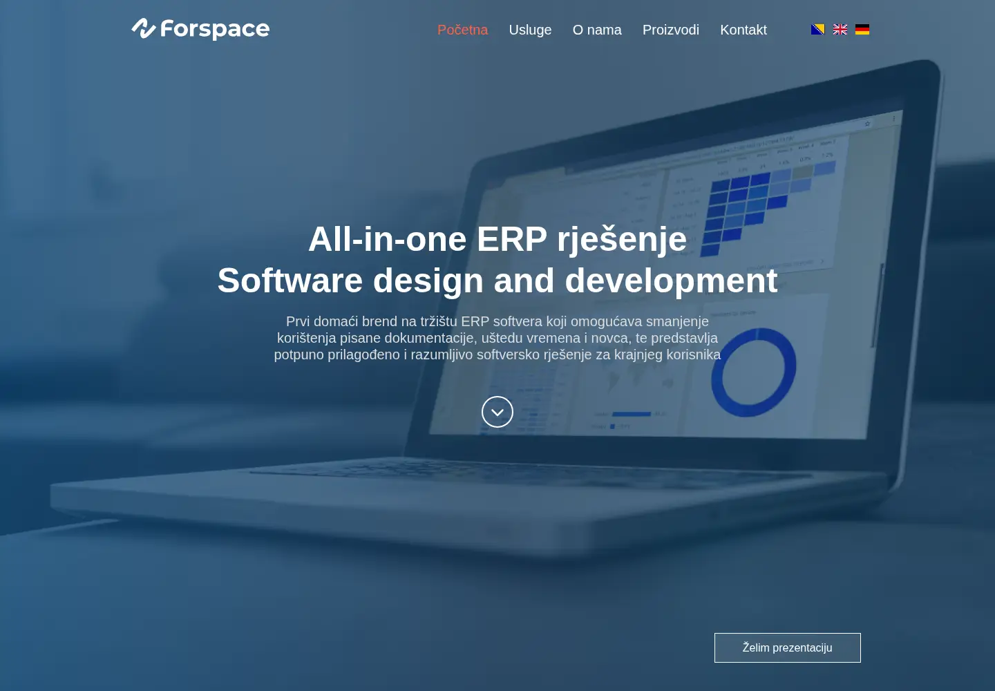 Screenshot of forspace.ba
