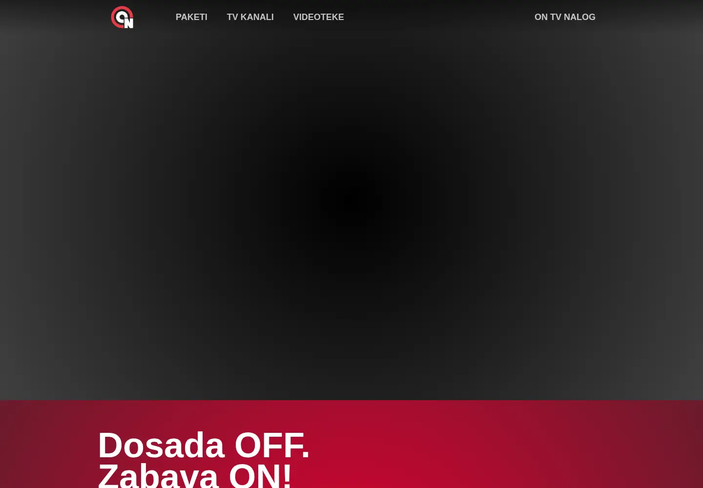 Captured homepage of ontv.ba in the current scan