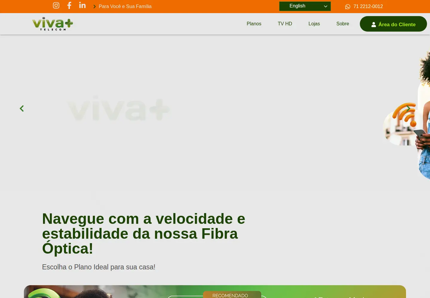 Screenshot of vivamais.ba