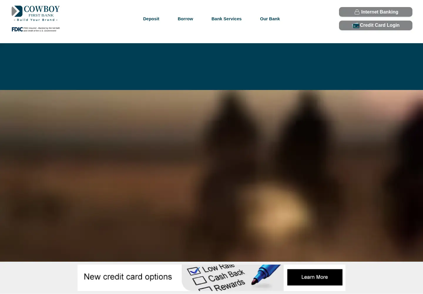 Screenshot of cowboyfirst.bank