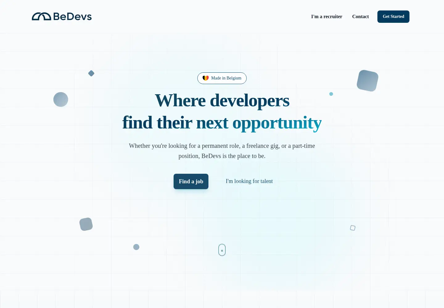 Screenshot of bedevs.be