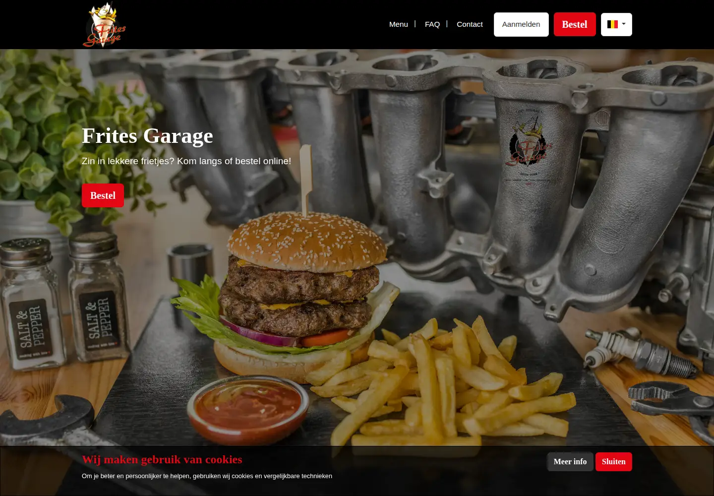 Screenshot of fritesgarage.be