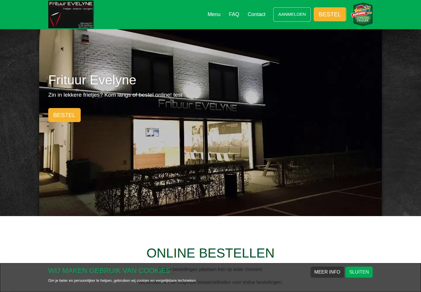 Screenshot of frituur-evelyne.be