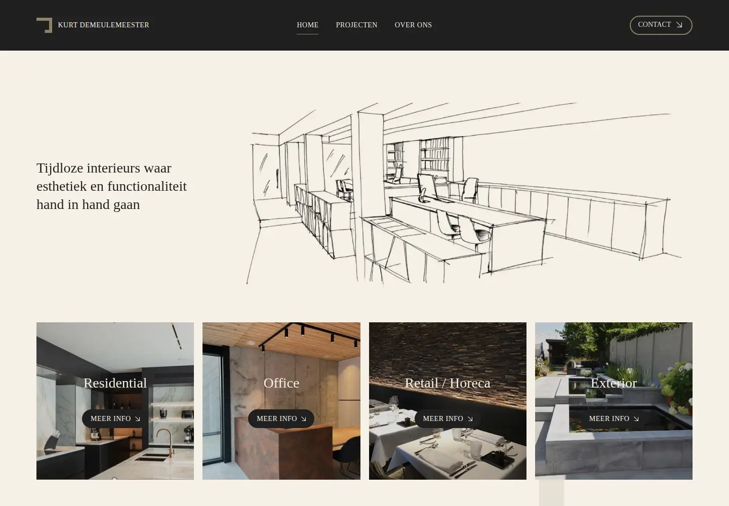 Captured homepage of kurtdemeulemeester.be in the current scan