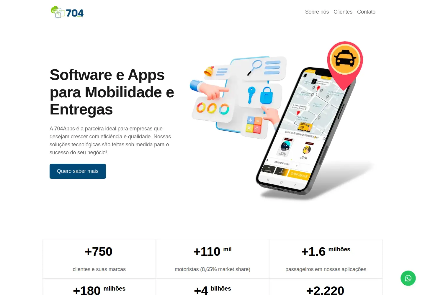 Screenshot of 704app.com.br