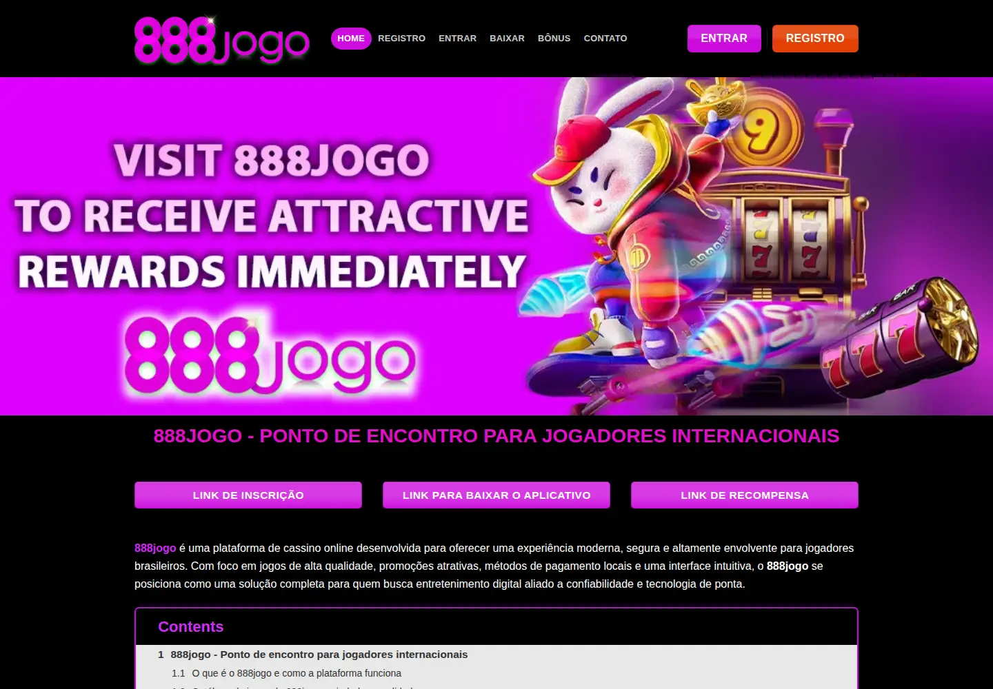 Screenshot of 888jogocom.com.br