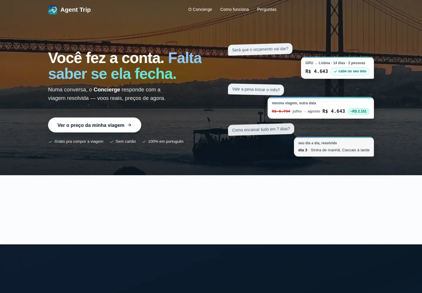 Screenshot of agenttrip.com.br