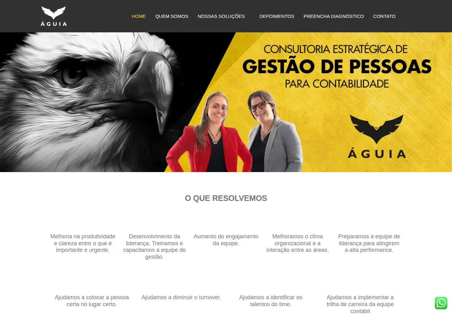 Screenshot of aguiaconsultoria.com.br
