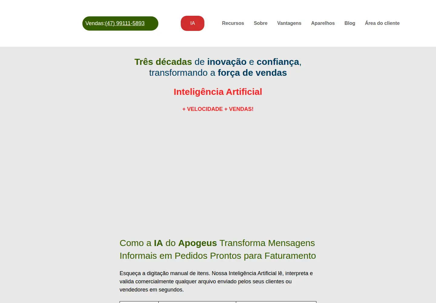 Captured homepage of apogeus.com.br in the current scan