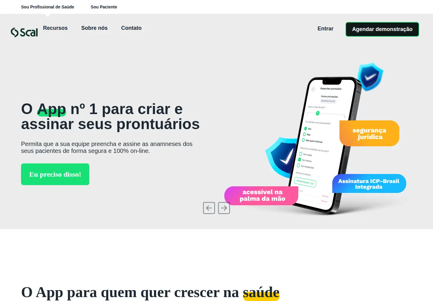 Screenshot of appscal.com.br