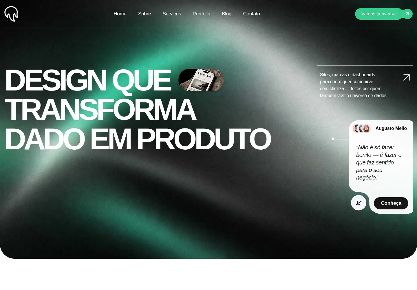 Screenshot of augustomello.com.br