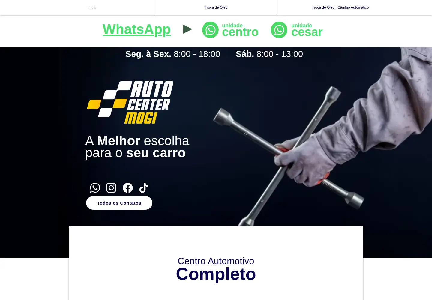 Screenshot of autocentermogi.com.br