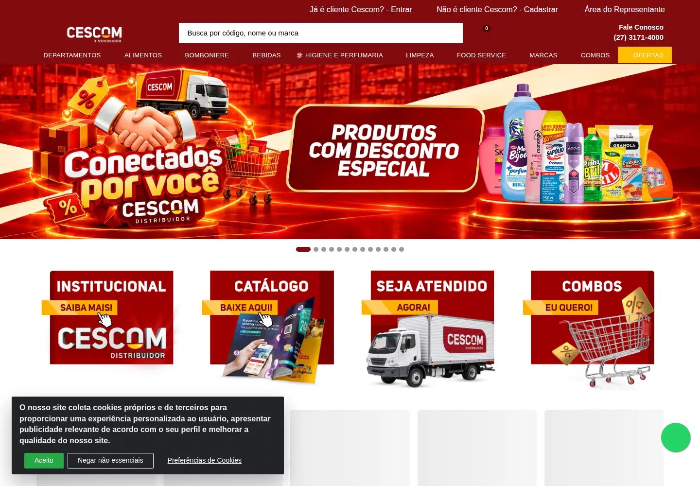 Screenshot of cescom.com.br