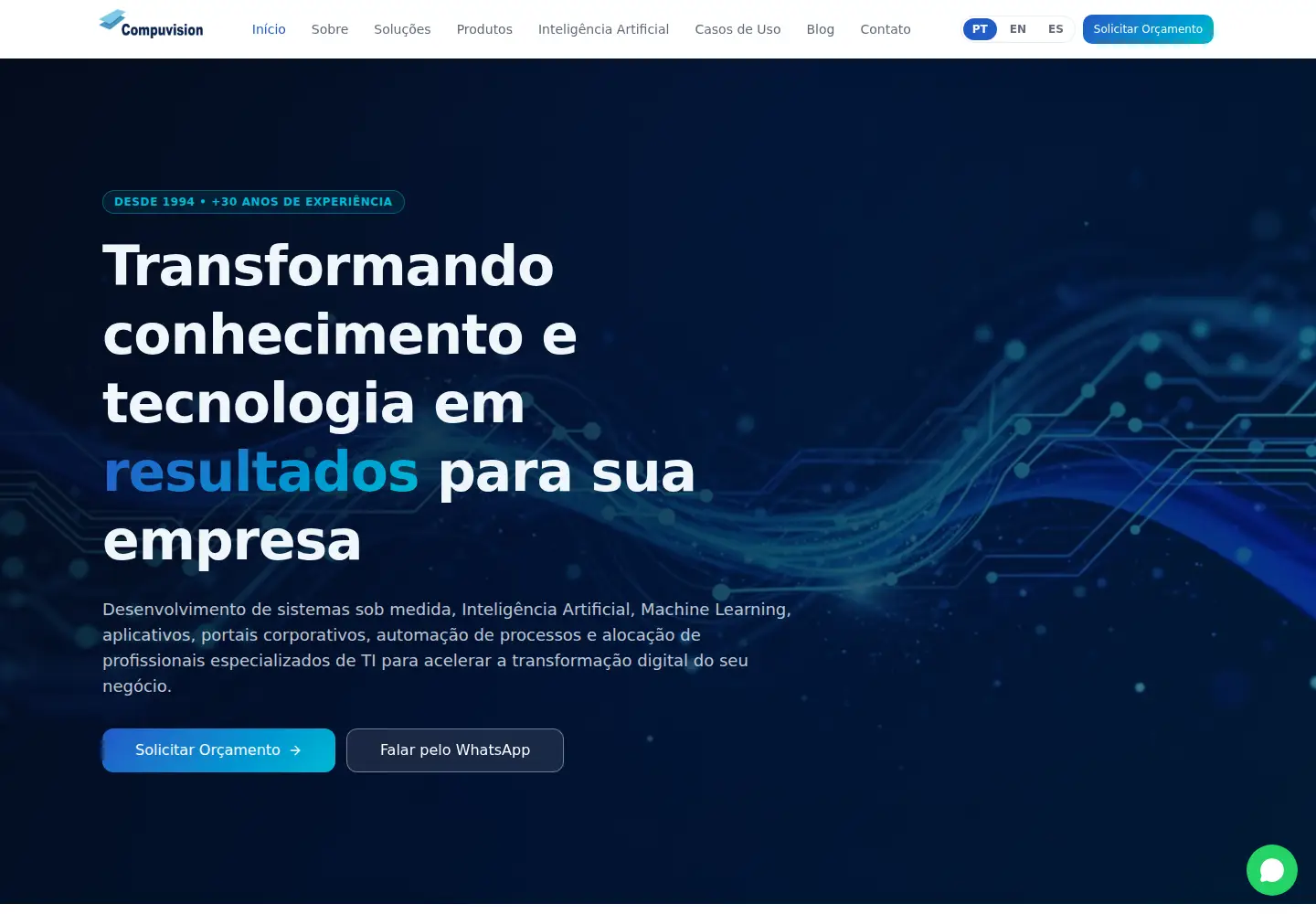 Screenshot of compuvision.com.br