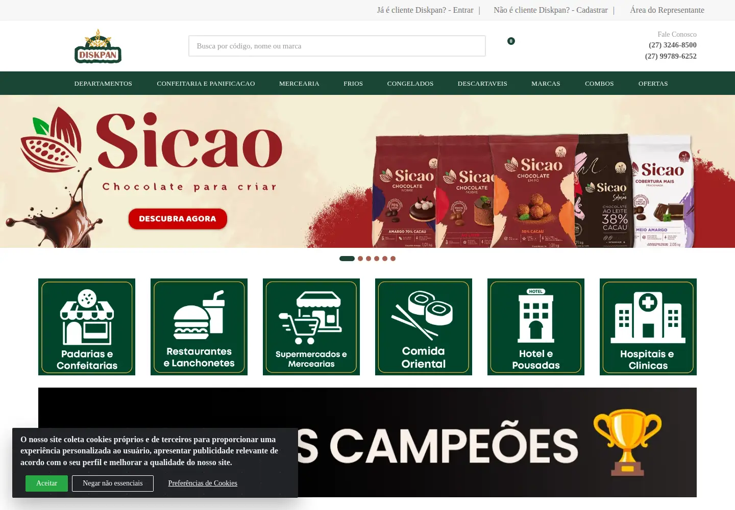 Screenshot of diskpan.com.br