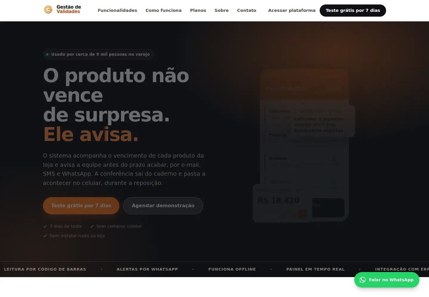 Screenshot of gestaodevalidades.com.br