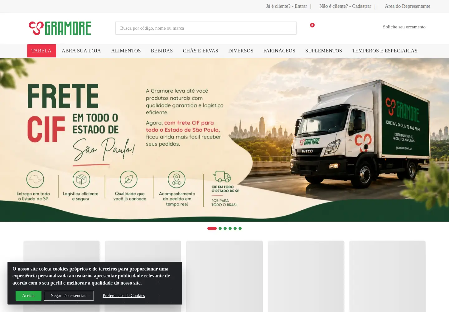Screenshot of gramore.com.br
