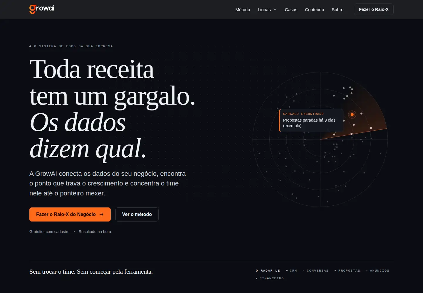 Captured homepage of growai.com.br in the current scan