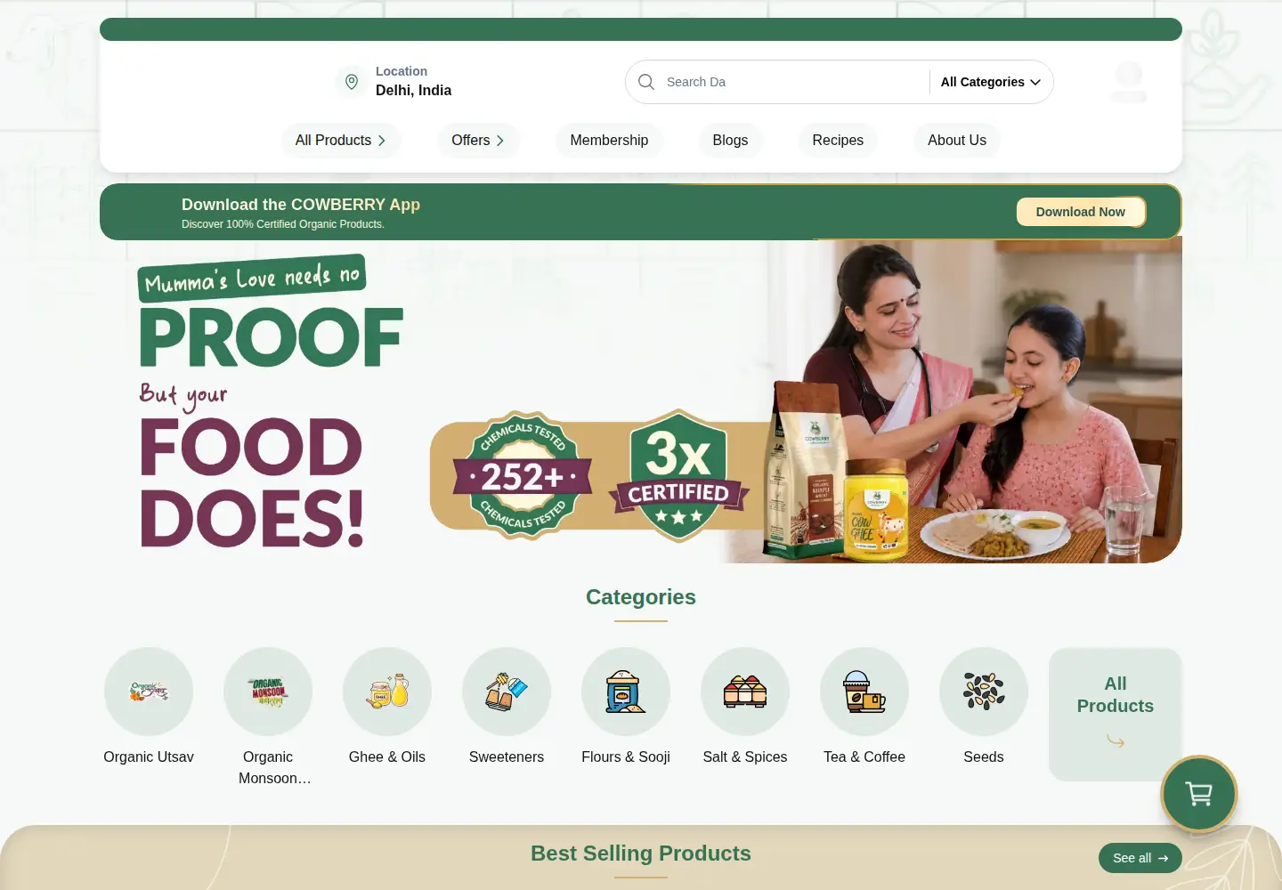 Screenshot of cowberry.com