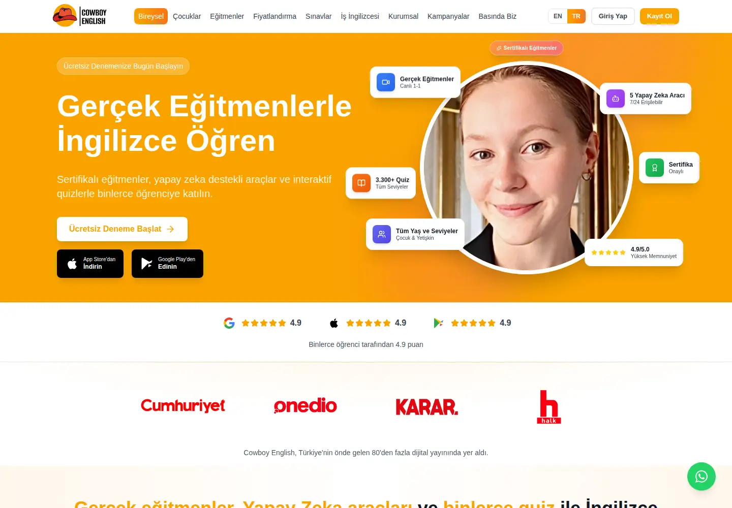 Screenshot of cowboyenglish.com