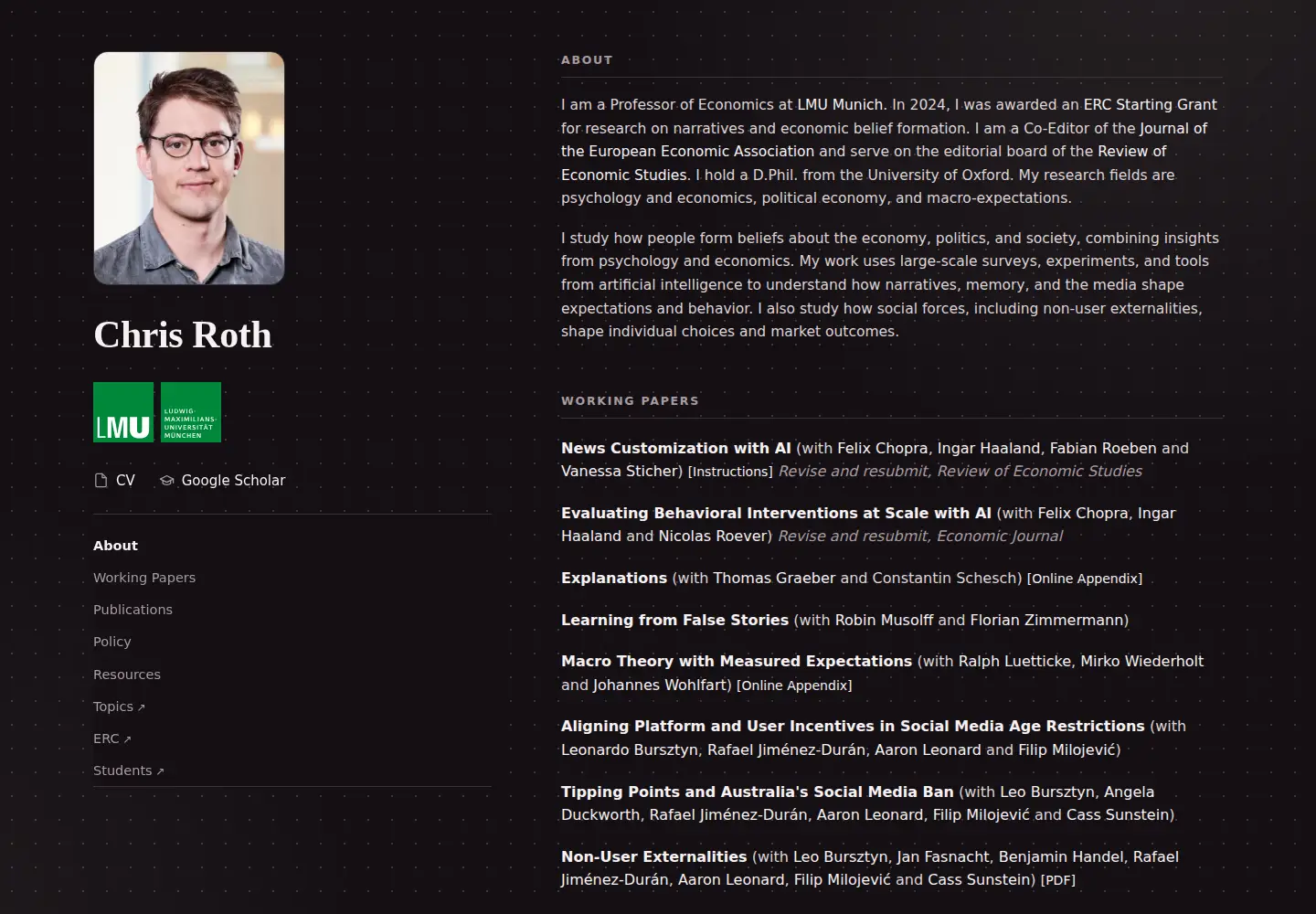 Screenshot of cproth.com