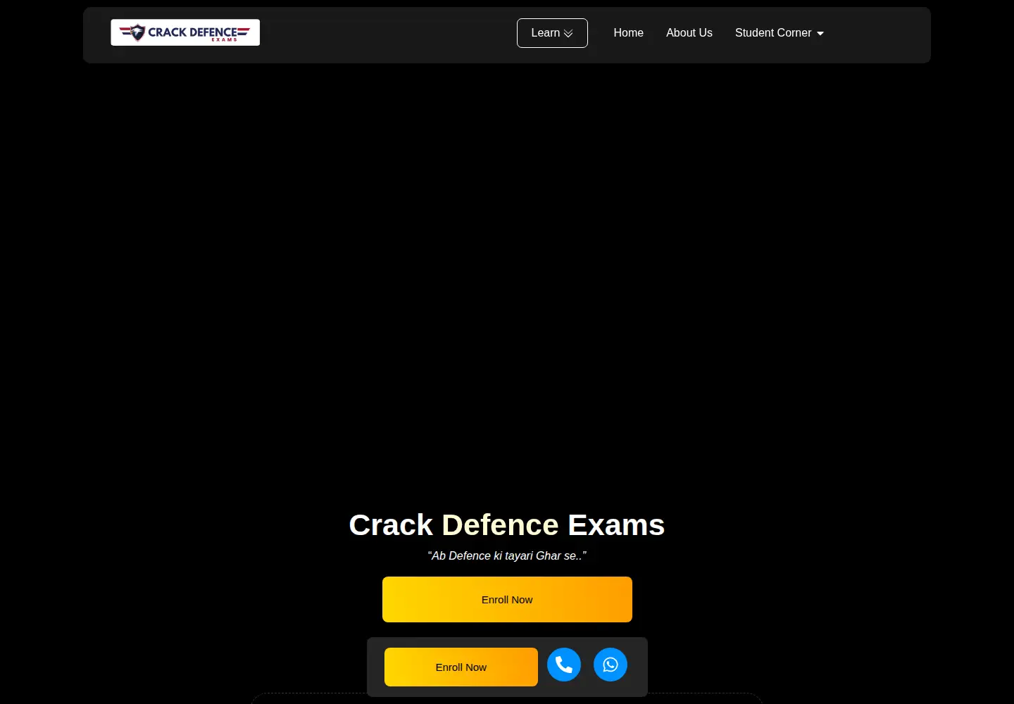 Screenshot of crackdefenceexams.com