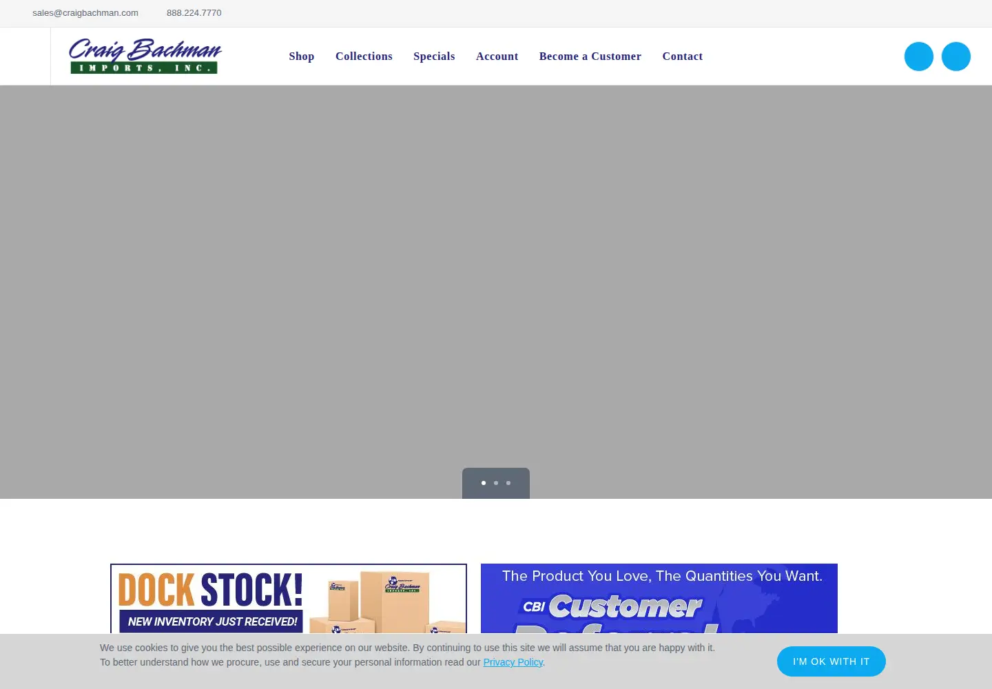 Captured homepage of craigbachman.com in the current scan