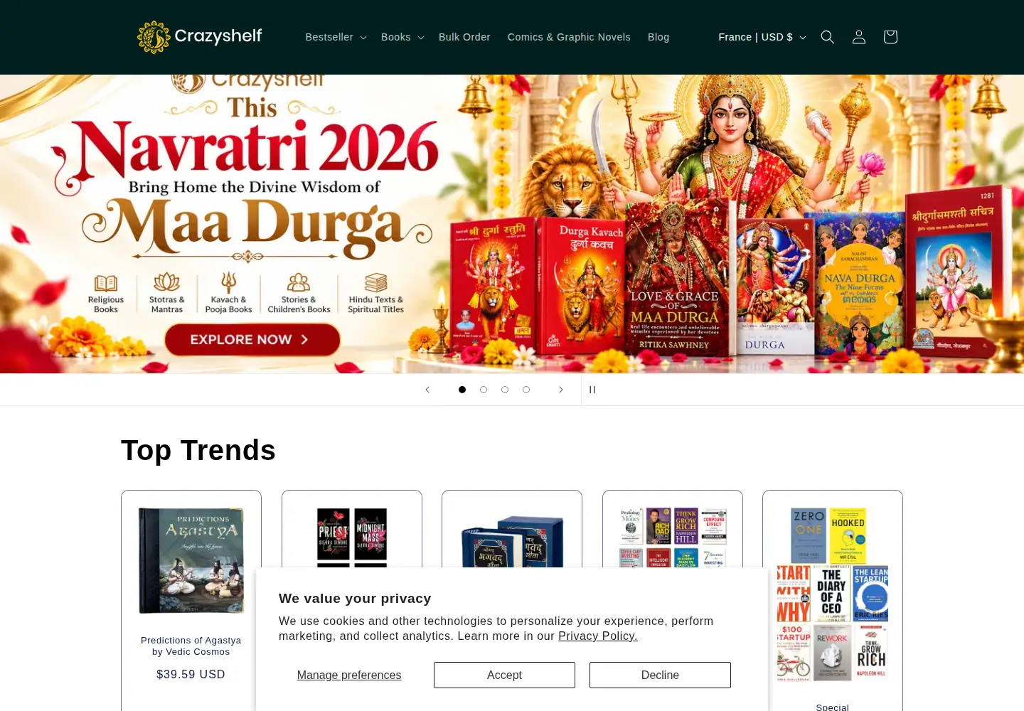 Captured homepage of crazyshelf.com in the current scan