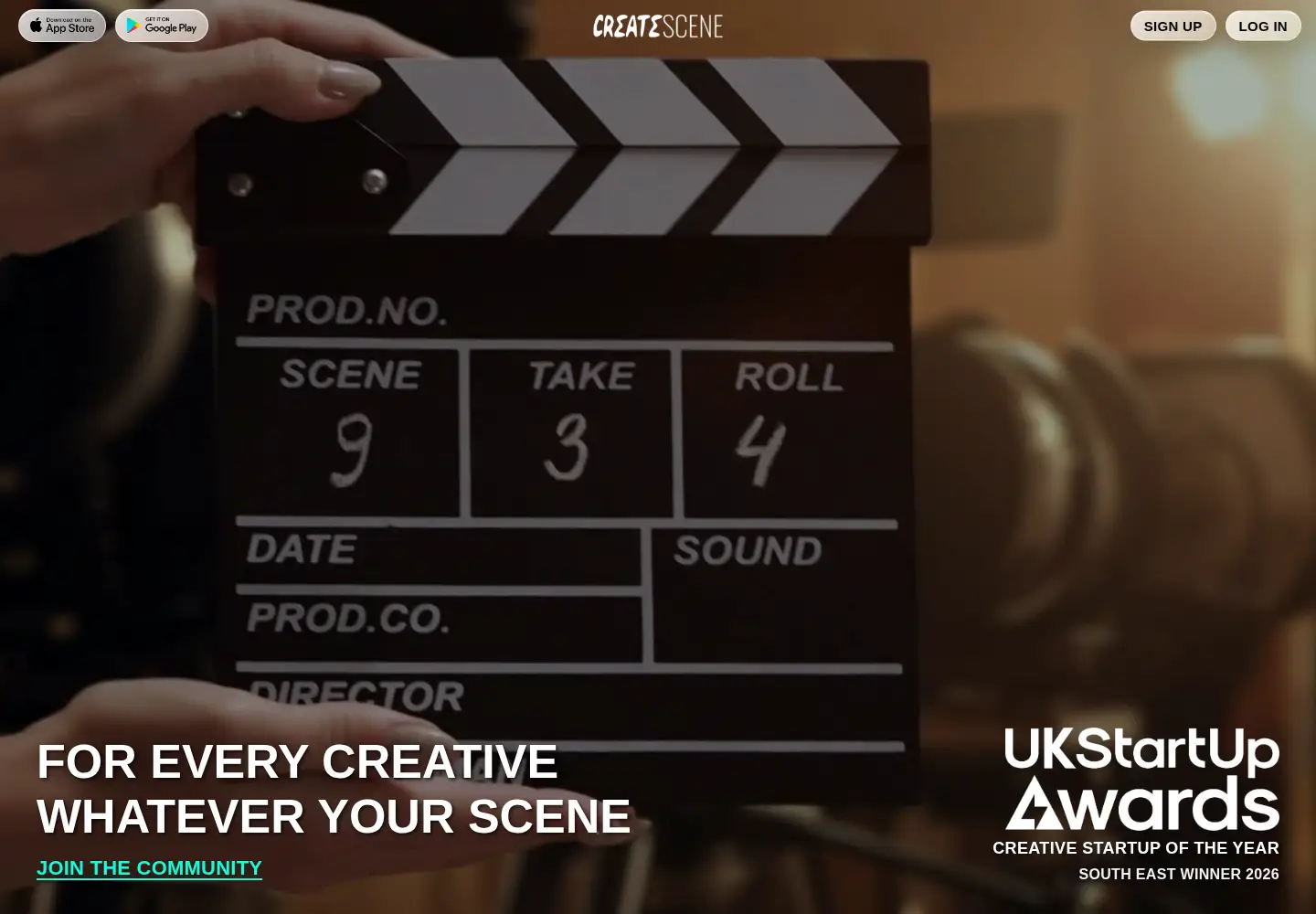 Screenshot of createscene.com