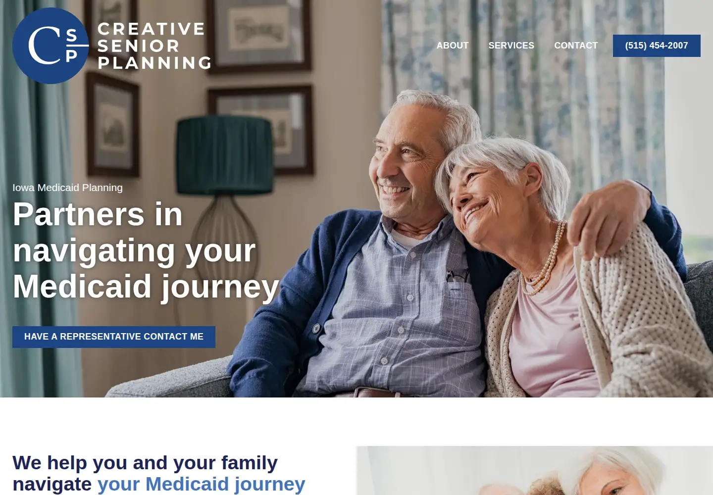 Captured homepage of creativeseniorplanning.com in the current scan
