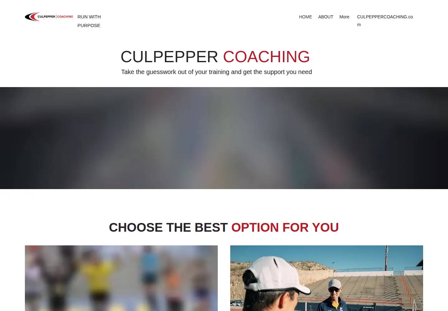 Screenshot of culpeppercoaching.com