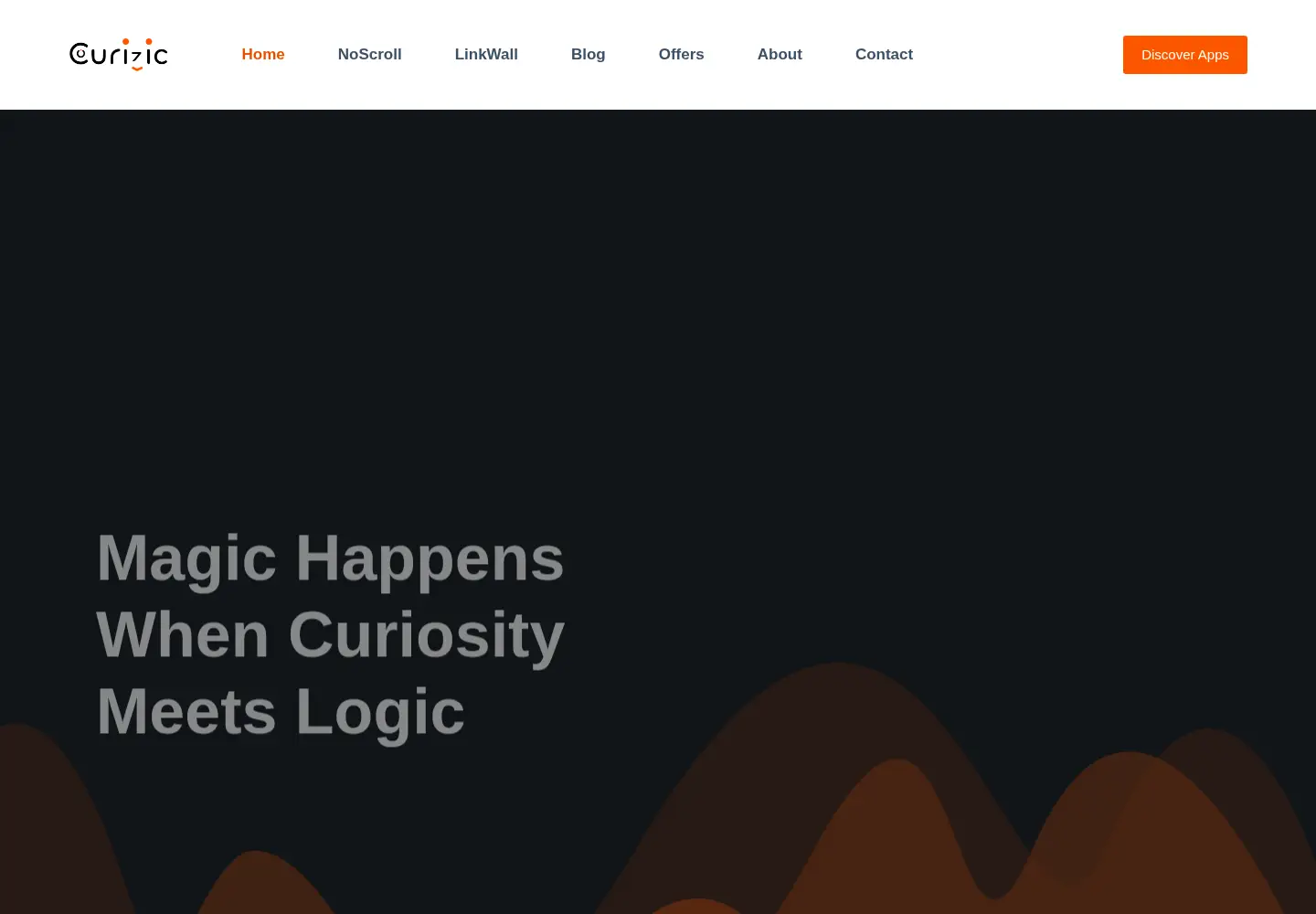 Captured homepage of curizic.com in the current scan