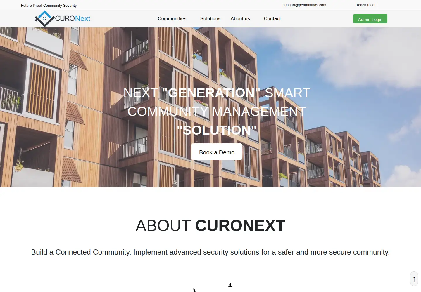 Screenshot of curonext.com