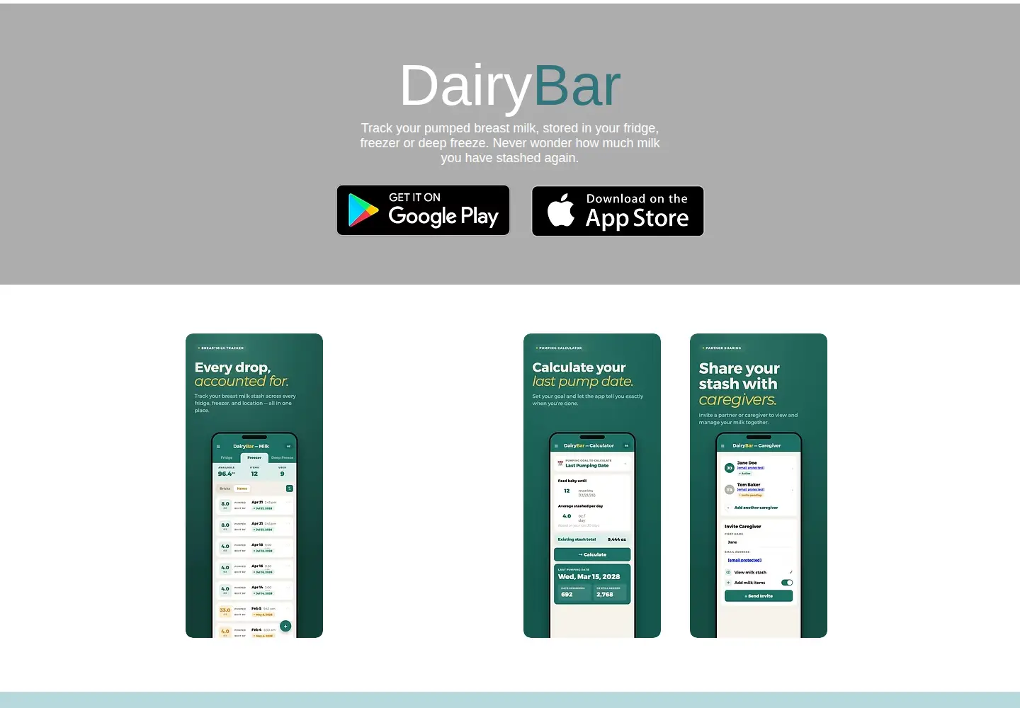 Screenshot of dairybarapp.com