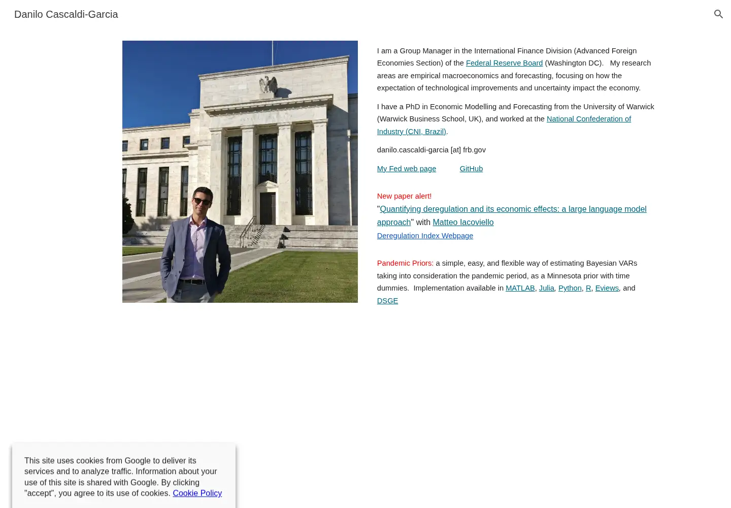Screenshot of danilocascaldigarcia.com