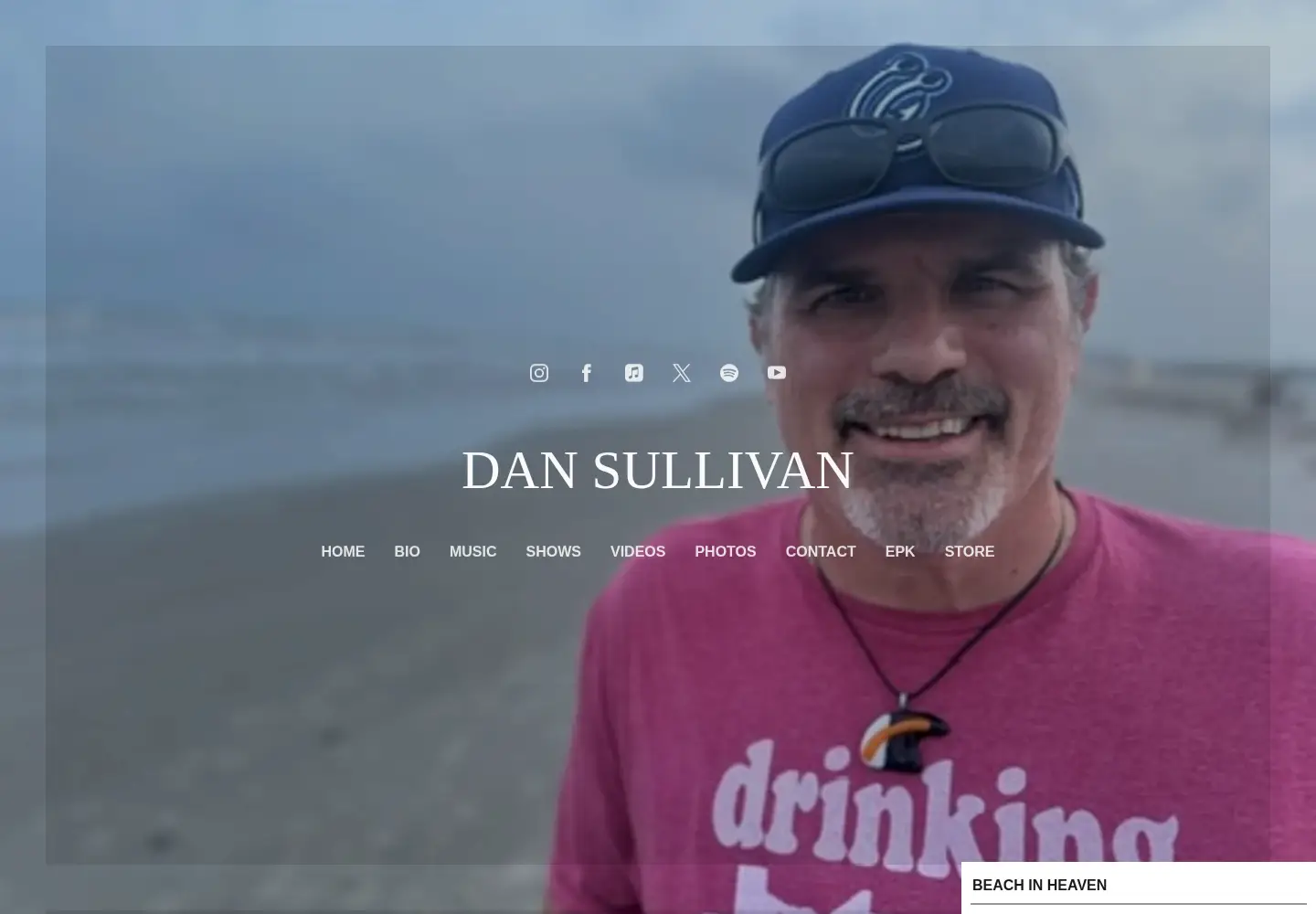 Screenshot of dansullivansongs.com