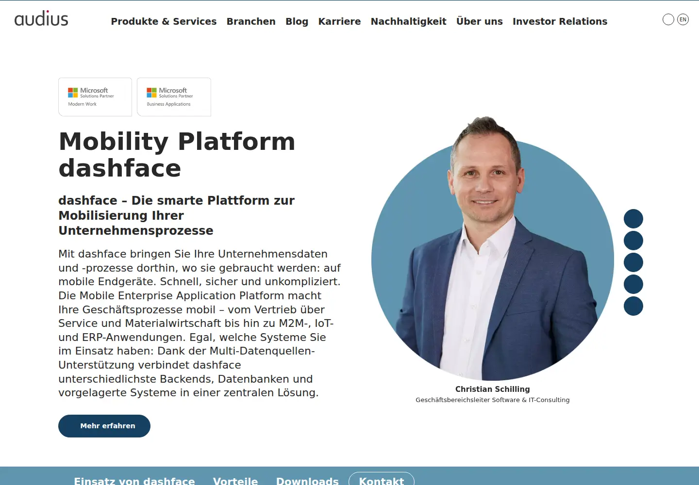 Screenshot of dashface.com